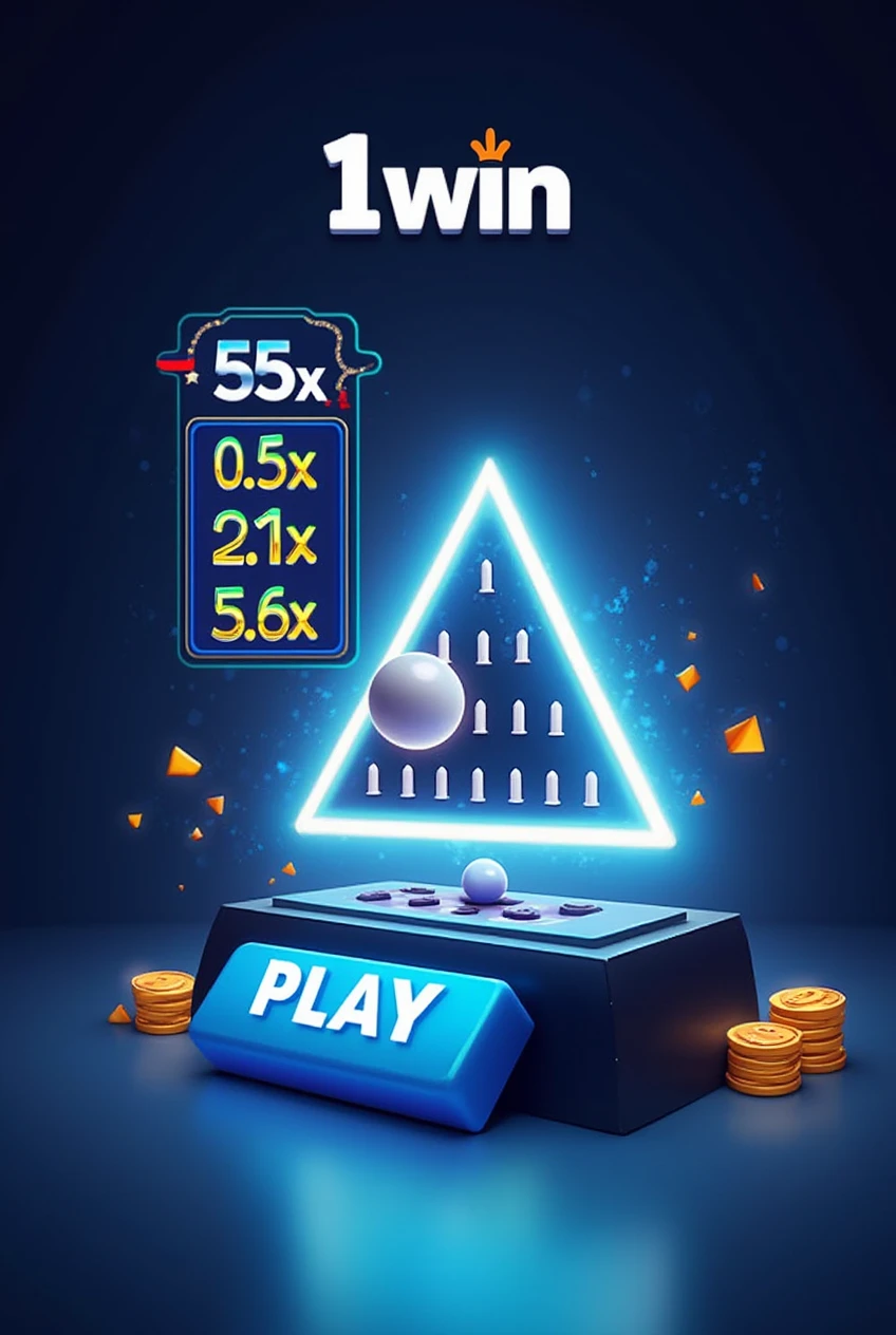Juego Plinko en la app 1win